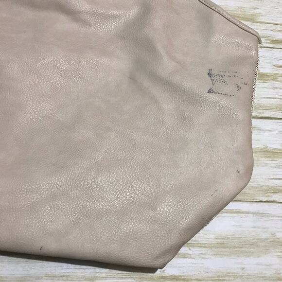 Street Level NWT Cream White Woven Mesh Large Beach Vacation Tote Bag Purse - Picture 7 of 10